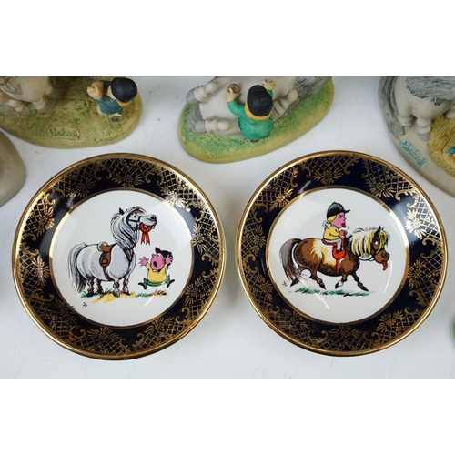 31 - Late 20th century Royal Doulton 'Thelwell' hand decorated pair of figurines, 'He will find you' NT12... 