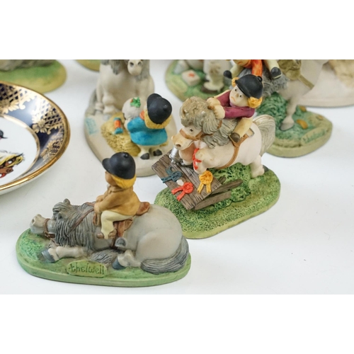 31 - Late 20th century Royal Doulton 'Thelwell' hand decorated pair of figurines, 'He will find you' NT12... 