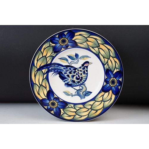 43 - Royal Copenhagen Blue Pheasant plate inspired by the art of C.Joachim 25cm diameter, with Spode Blue... 