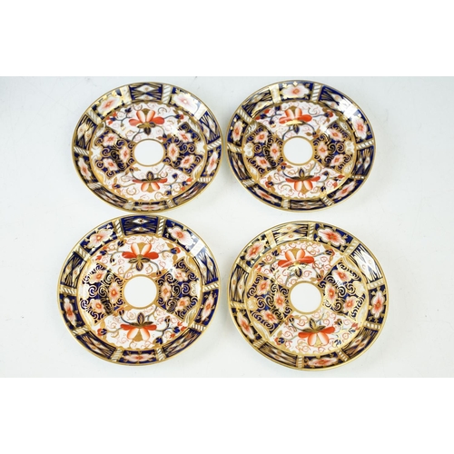 7 - Royal Crown Derby Demitasse Imari pattern coffee cups and saucers (4 x small cups and 3 x espresso c... 