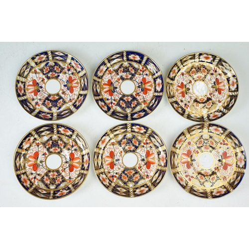 7 - Royal Crown Derby Demitasse Imari pattern coffee cups and saucers (4 x small cups and 3 x espresso c... 