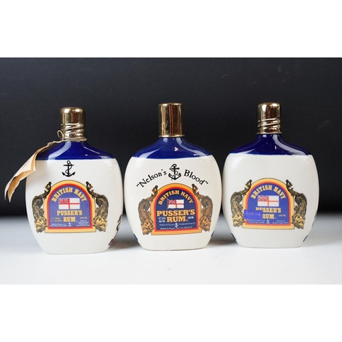 75 - Collectors selection of Rum memorabilia to include a Pusser's flagon, two medium Lamb's 100 Navy Rum... 