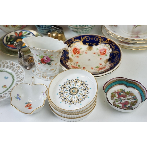 76 - Assorted selection of China ware and other ornamental pieces including a Royal Worcester tea pot, cu... 