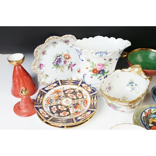 76 - Assorted selection of China ware and other ornamental pieces including a Royal Worcester tea pot, cu... 