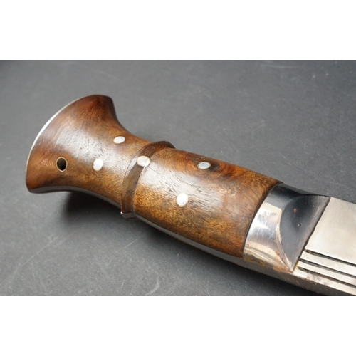 102 - A hand crafted 5 Chirre / Fuller Kukri knife by 