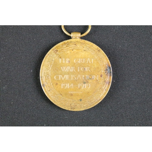 11 - A British World War One / WW1 full size medal trio to include the Great War of Civilisation Victory ... 