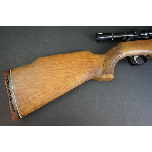 131 - A Diana Series 70 break barrel air rifle with 4 x 20 telescopic sight.