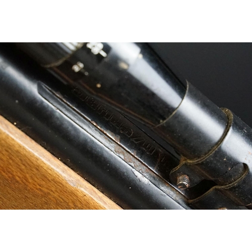 131 - A Diana Series 70 break barrel air rifle with 4 x 20 telescopic sight.