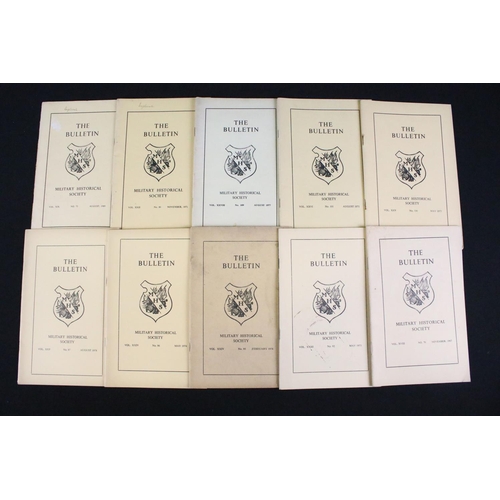 144 - A collection of Military Historical Society Bulletin magazines.