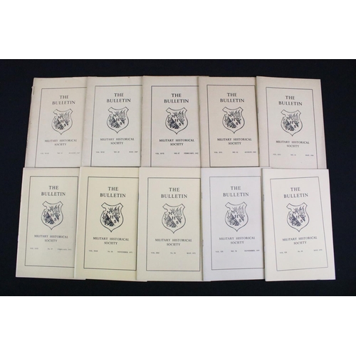 144 - A collection of Military Historical Society Bulletin magazines.