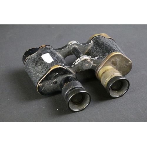 149 - A pair of British military issued Kershaw & Sons No.3 Mk.2 field binoculars marked with the British ... 