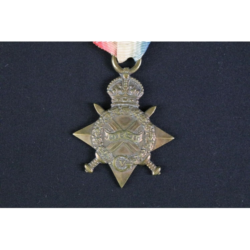 154 - A World War One / WW1 British full size 1914-15 star medal, correctly named and issued to 306736 F.E... 