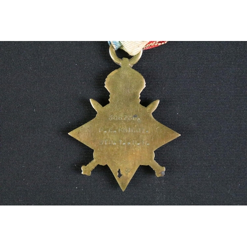 154 - A World War One / WW1 British full size 1914-15 star medal, correctly named and issued to 306736 F.E... 