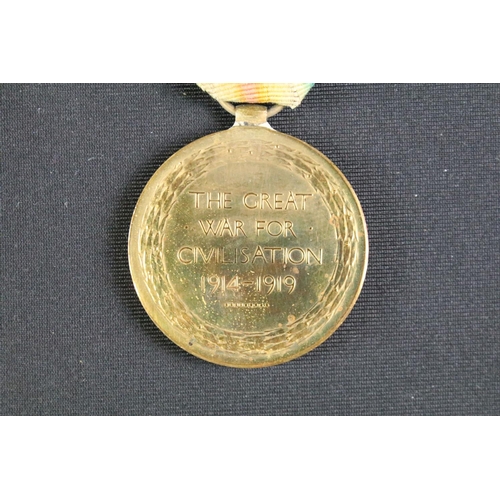 16 - A British World War One / WW1 full size medal trio to include the Great War of Civilisation Victory ... 