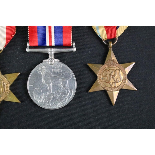 17 - A British full size World war Two / WW2 medal group of five to include the 1939-1945 British War Med... 