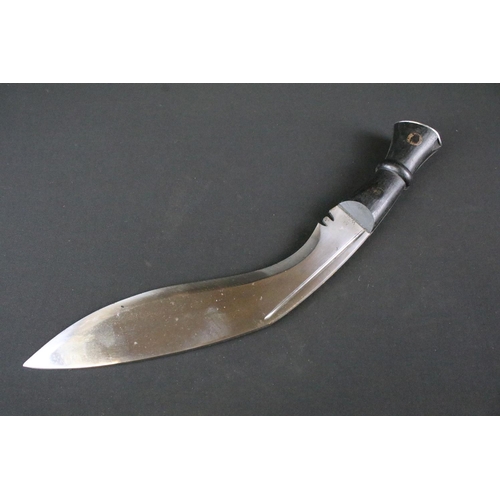 192 - A rare British MKIV Pattern Kukri knife, with 300mm long blade maker marked and dated 