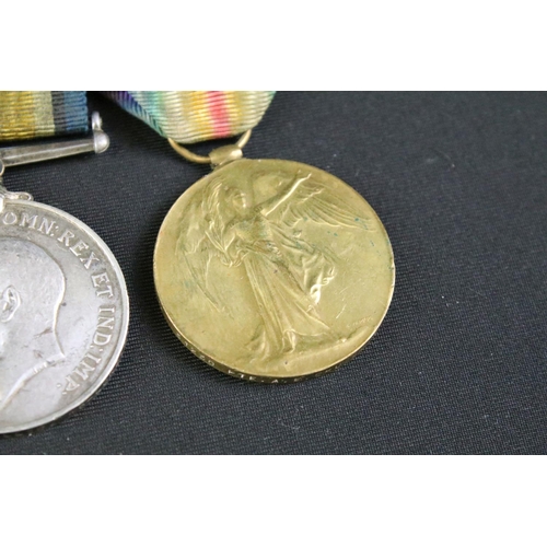 23 - A full size British World War One / WW1 medal pair to include the Great War of Civilisation Victory ... 