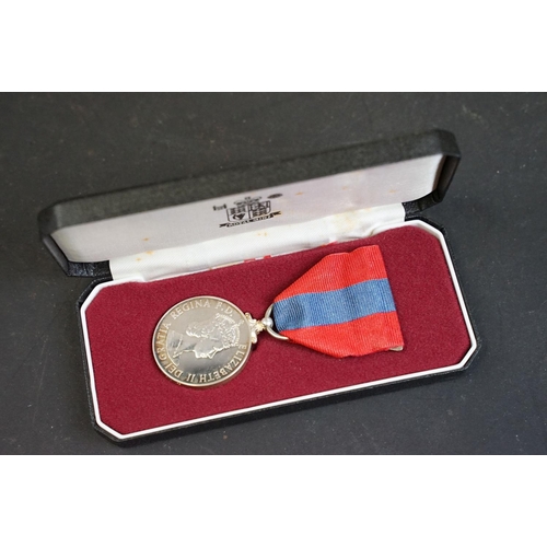 262 - A cased British full size Imperial Service Medal, correctly named and issued to James William Hunt, ... 