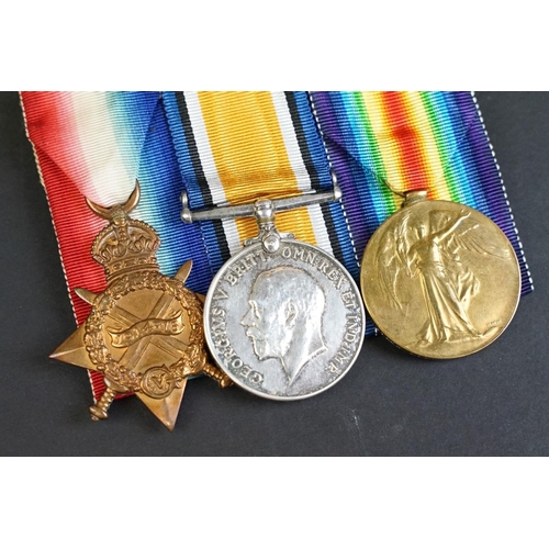 272 - A British World War One / WW1 full size medal trio to include the Great War of Civilisation Victory ... 