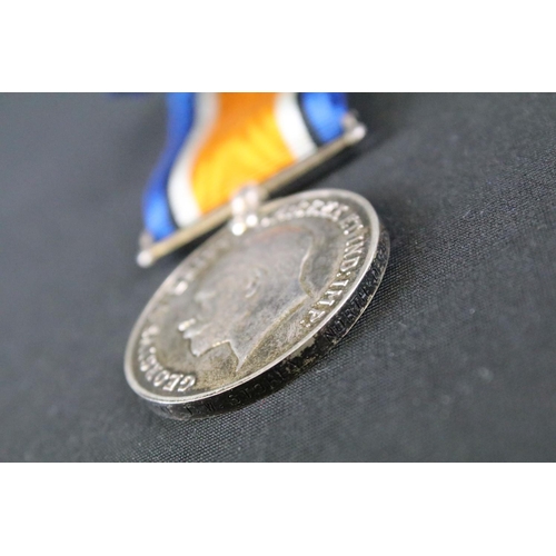 28 - A full size British World War One / WW1 medal pair to include the Great War of Civilisation Victory ... 