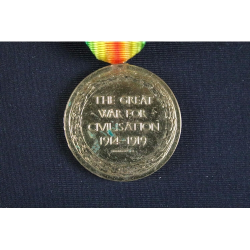 28 - A full size British World War One / WW1 medal pair to include the Great War of Civilisation Victory ... 