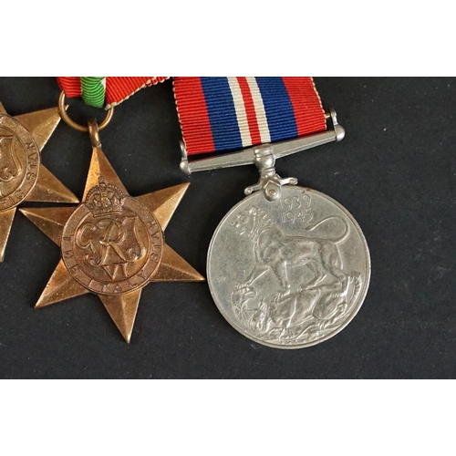 384 - A British full size World War Two / WW2 medal group of six medals to include 1939-1945 British War M... 