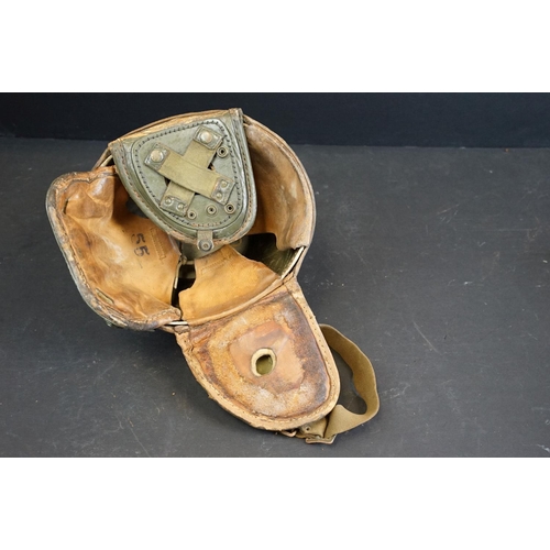 435 - A post World War Two / WW2 Tanker / Tank crew helmet, complete example, size 55.