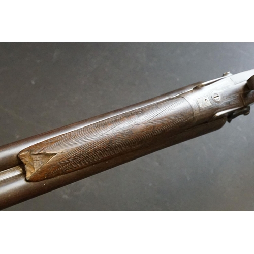 440 - A early 20th century side by side double barrel shotgun by Ward & Sons of Birmingham. (Relevant Fire... 