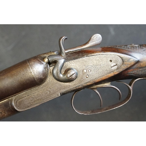 440 - A early 20th century side by side double barrel shotgun by Ward & Sons of Birmingham. (Relevant Fire... 