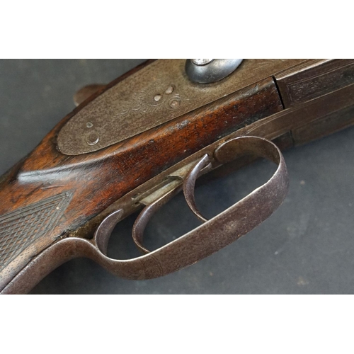 440 - A early 20th century side by side double barrel shotgun by Ward & Sons of Birmingham. (Relevant Fire... 