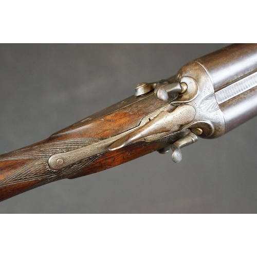 440 - A early 20th century side by side double barrel shotgun by Ward & Sons of Birmingham. (Relevant Fire... 