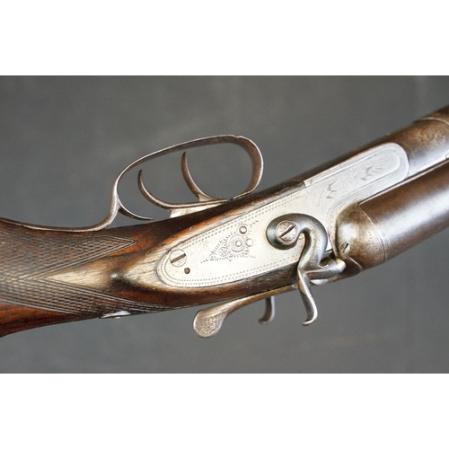 440 - A early 20th century side by side double barrel shotgun by Ward & Sons of Birmingham. (Relevant Fire... 