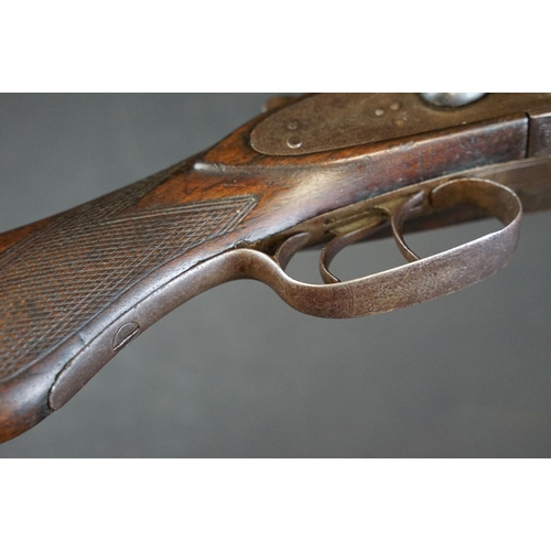 440 - A early 20th century side by side double barrel shotgun by Ward & Sons of Birmingham. (Relevant Fire... 