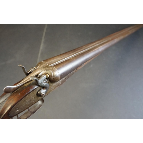 440 - A early 20th century side by side double barrel shotgun by Ward & Sons of Birmingham. (Relevant Fire... 