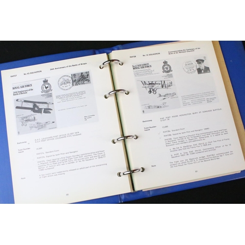 453 - A large collection of Royal Air Force / R.A.F. stamp first day covers within albums together with so... 