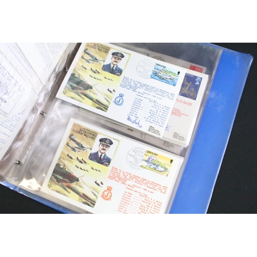 453 - A large collection of Royal Air Force / R.A.F. stamp first day covers within albums together with so... 