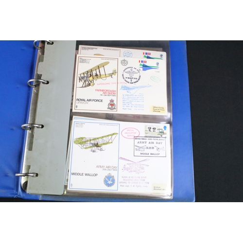 453 - A large collection of Royal Air Force / R.A.F. stamp first day covers within albums together with so... 