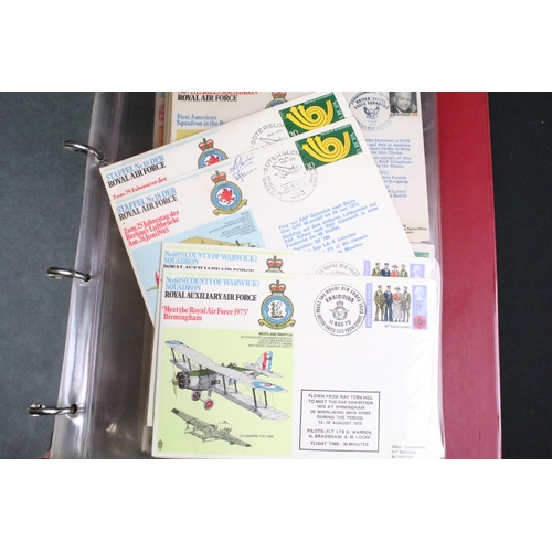 453 - A large collection of Royal Air Force / R.A.F. stamp first day covers within albums together with so... 