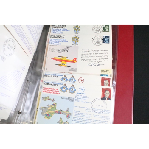 453 - A large collection of Royal Air Force / R.A.F. stamp first day covers within albums together with so... 