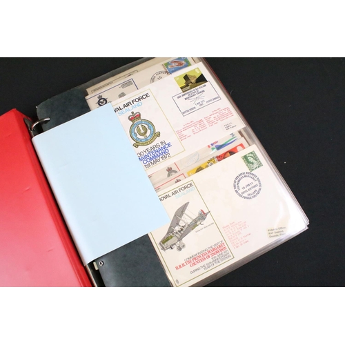 453 - A large collection of Royal Air Force / R.A.F. stamp first day covers within albums together with so... 