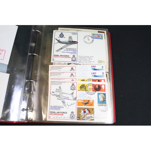 453 - A large collection of Royal Air Force / R.A.F. stamp first day covers within albums together with so... 