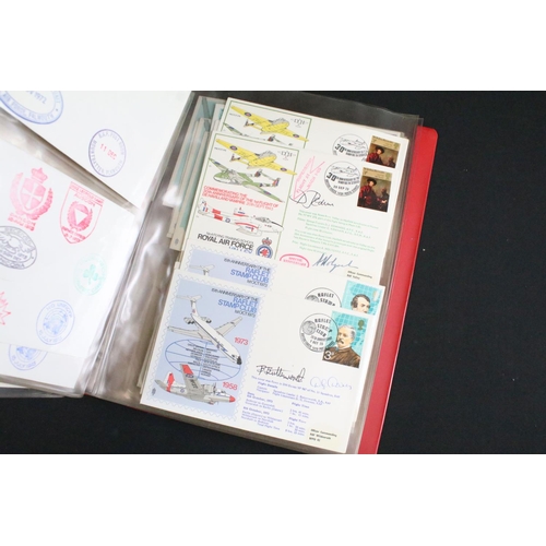 453 - A large collection of Royal Air Force / R.A.F. stamp first day covers within albums together with so... 