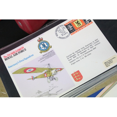 453 - A large collection of Royal Air Force / R.A.F. stamp first day covers within albums together with so... 