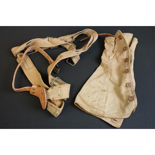 455 - A collection of military uniform and surplus to include world war two examples, lot include naval ha... 