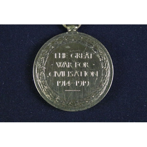 5 - A British full size World War One / WW1 Great War of Civilisation Victory Medal correctly named and ... 