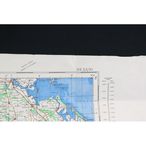 517 - A British military issued World War Two / WW2 1944 dated war department map of Berlin Germany.