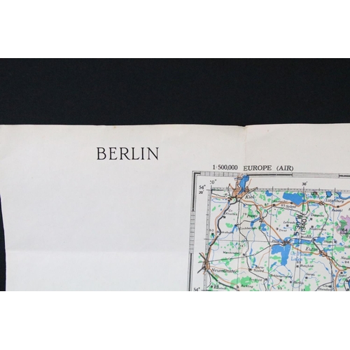 517 - A British military issued World War Two / WW2 1944 dated war department map of Berlin Germany.