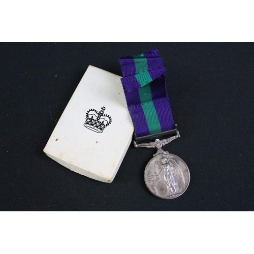 7 - A British full size General Service Medal / G.S.M. with Cyprus clasp, correctly named and issued to ... 