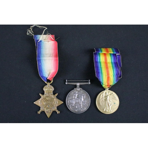 8 - A British World War One / WW1 full size medal trio to include the Great War of Civilisation Victory ... 