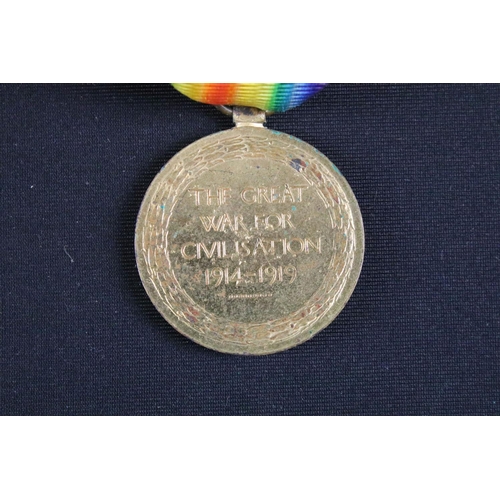 8 - A British World War One / WW1 full size medal trio to include the Great War of Civilisation Victory ... 